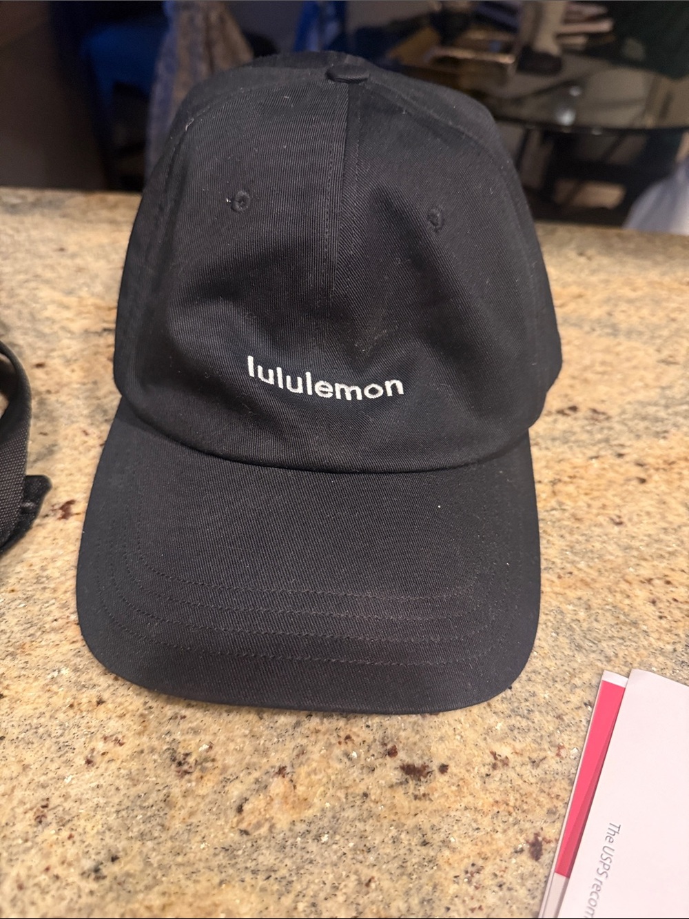 lululemon athletica Black Curved-Brim Logo Cap